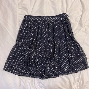 Kate Spade Night Sky Lurex Dot Skirt - size 2